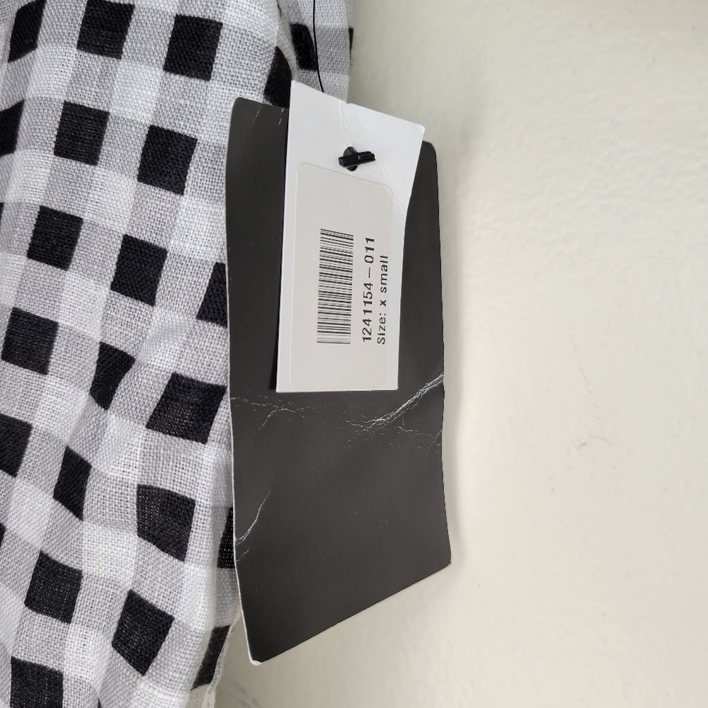 NWT Sleeper Marquise black and white gingham, sz xs - Picture 13 of 16